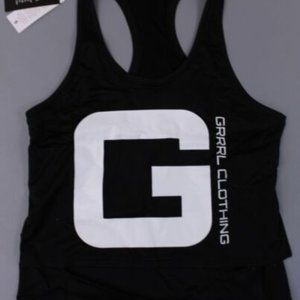 GRRRL Women's Athletic Classic Layered Tank Black